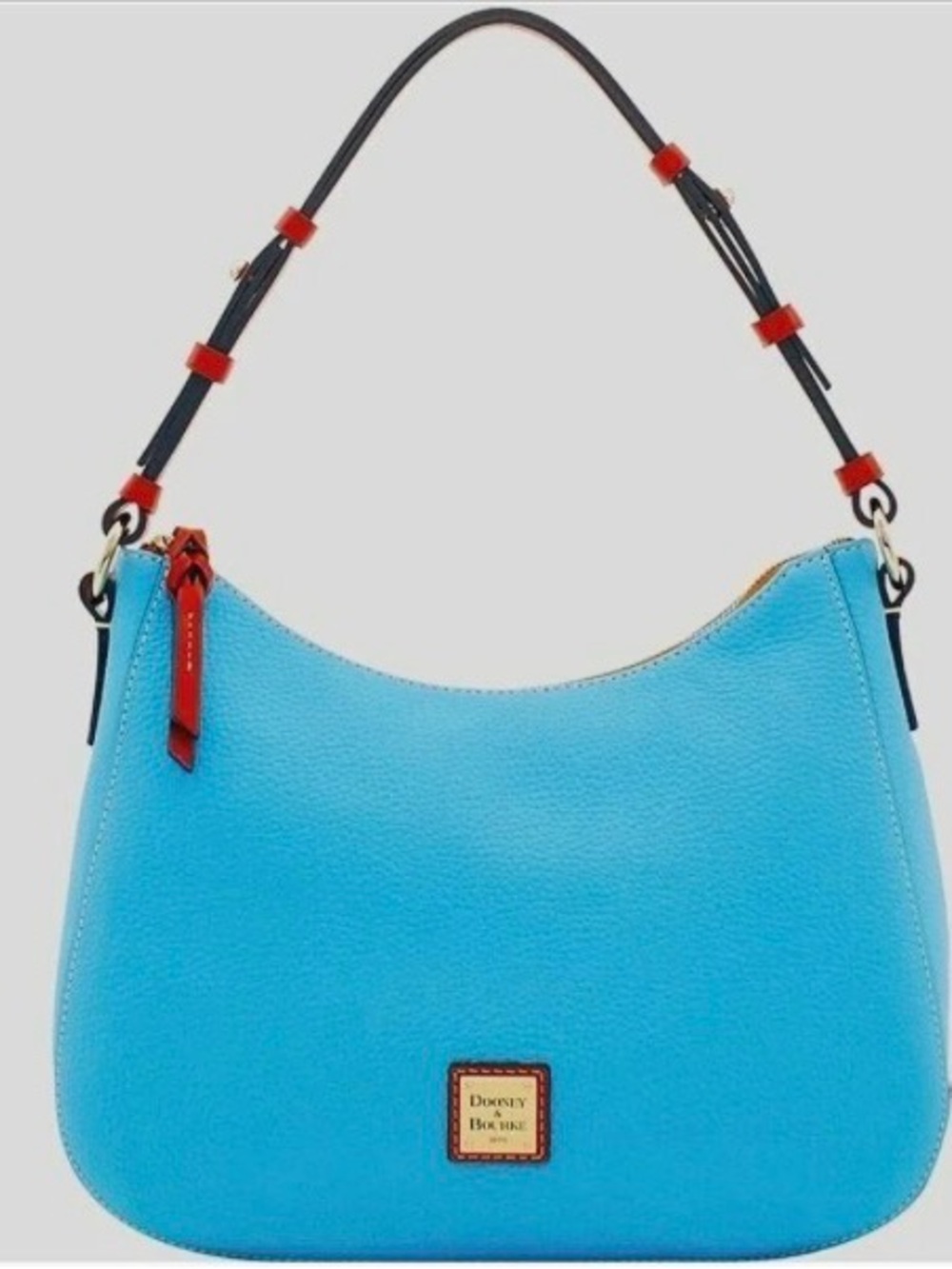 DOONEY & BOURKE Small KILEY Sky Blue Pebble Grain Leather RTL$228 NWT!